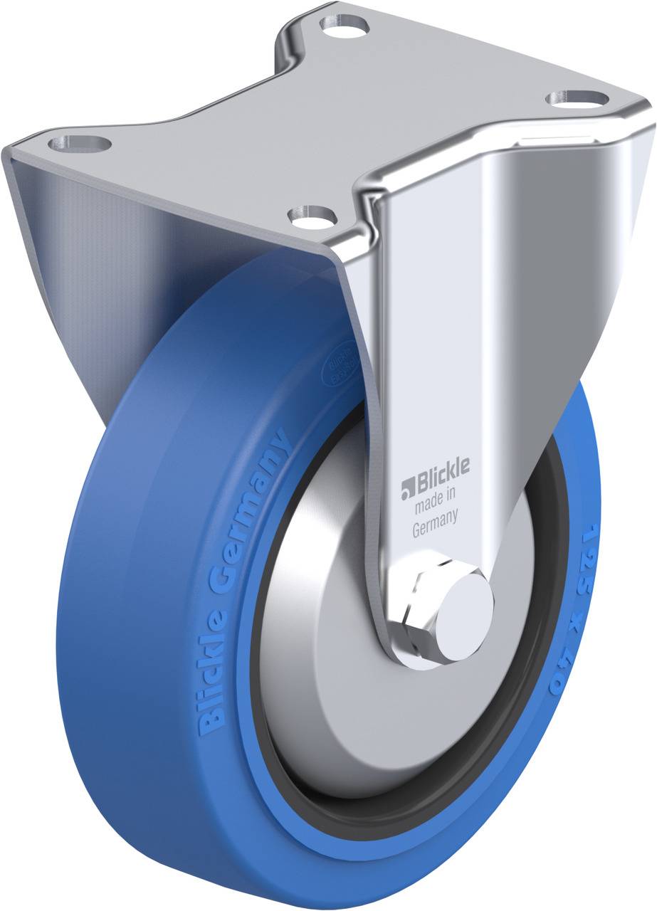 Blickle 663005 BK-POEV 125KA-1-SB-FA Rolka nieprowadząca Średnica koła: 125 mm Maksymalne obciążenie: 250 kg 1 szt. - obrazek 1