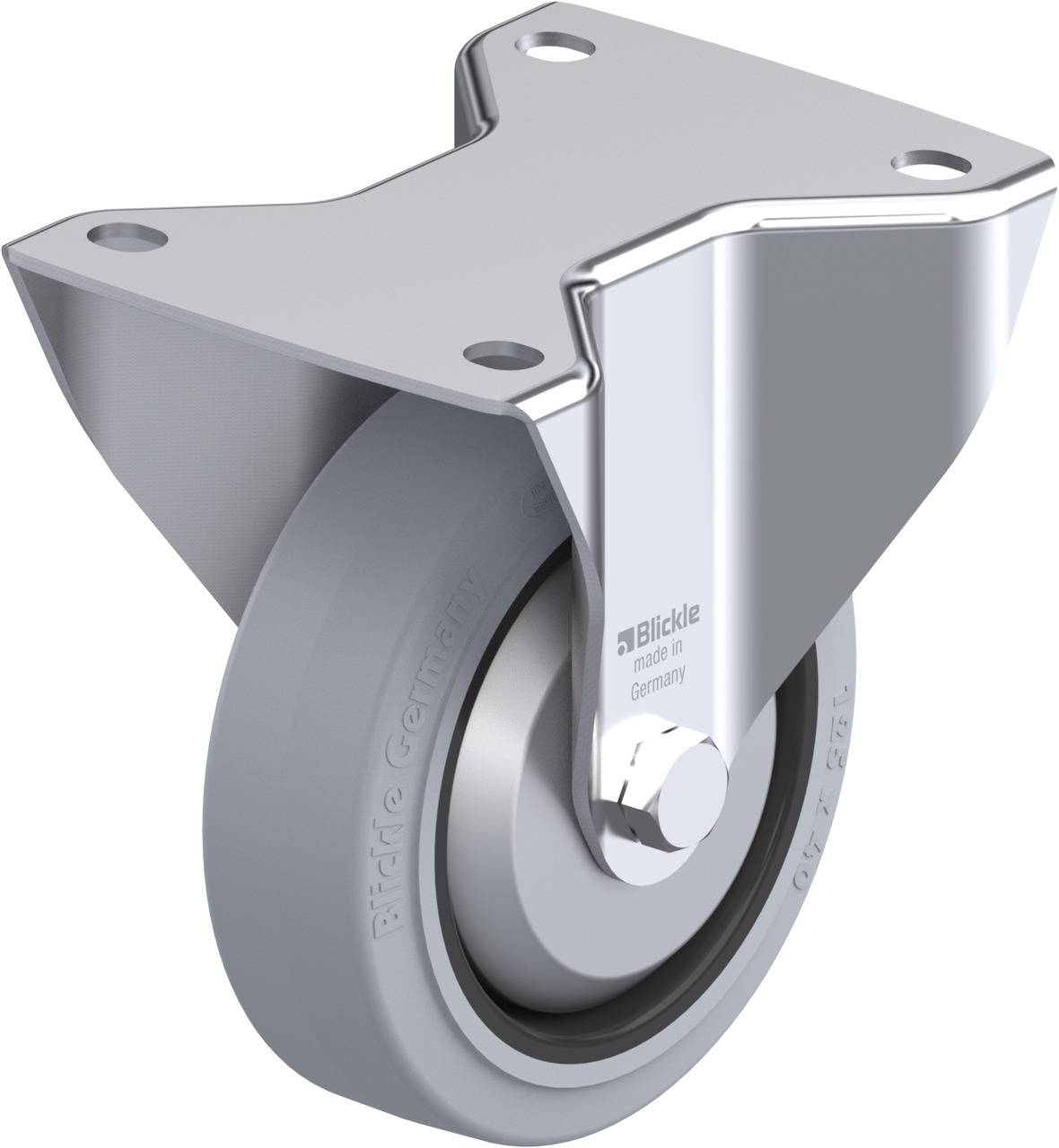 Blickle 749211 BK-POEV 125KA-3-SG-FA Rolka nieprowadząca Średnica koła: 125 mm Maksymalne obciążenie: 250 kg 1 szt. - obrazek 1