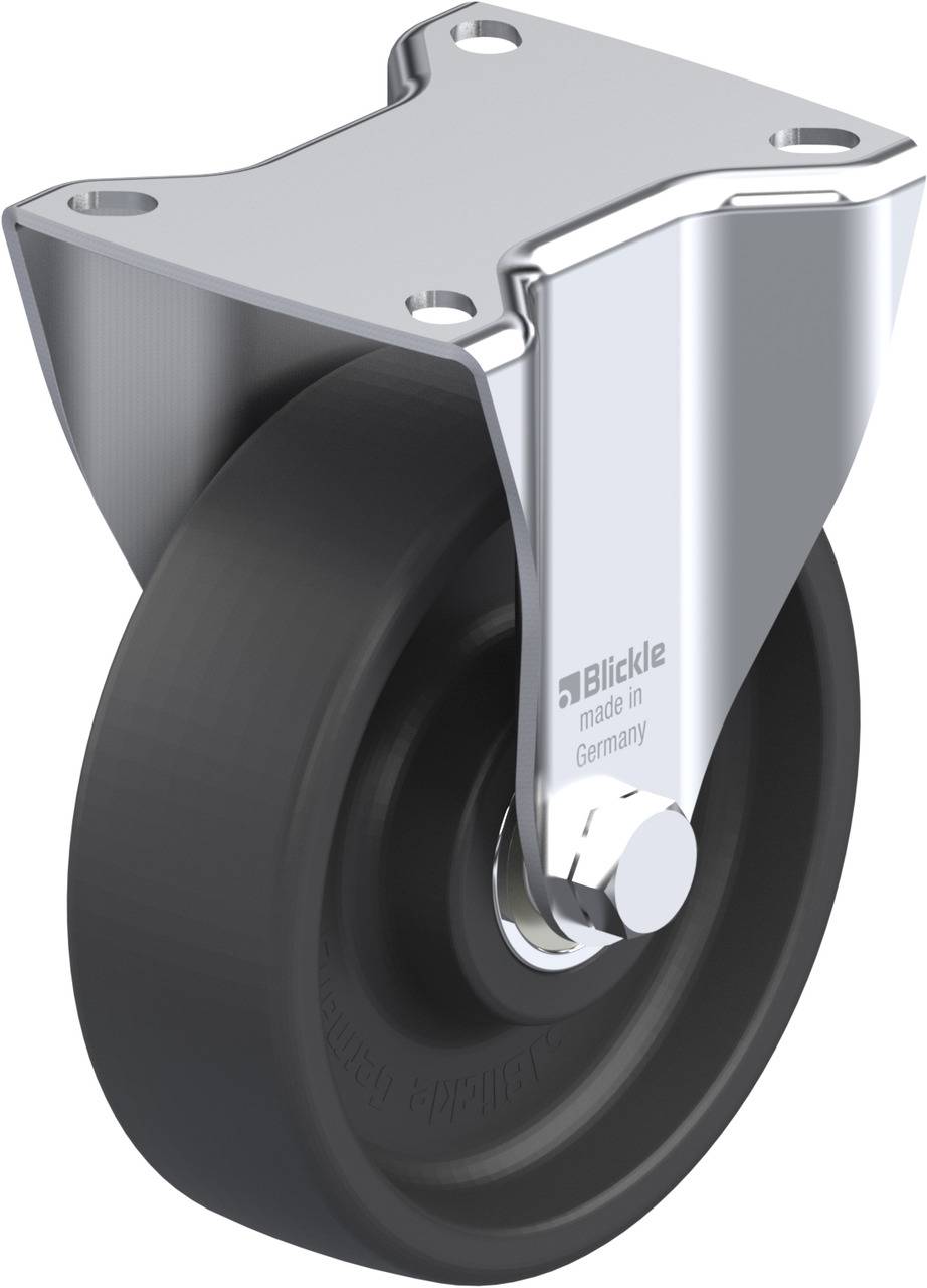 Blickle 754115 BK-POHI 125HK-1 Rolka nieprowadząca Średnica koła: 125 mm Maksymalne obciążenie: 350 kg 1 szt. - obrazek 1