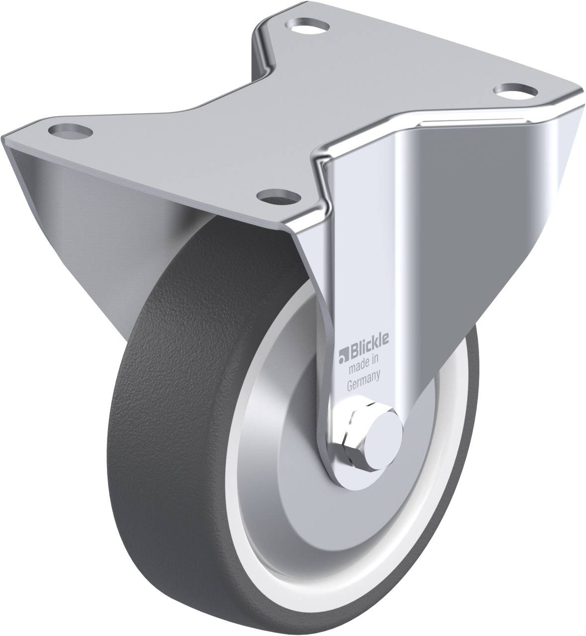 Blickle 749215 BK-POTH 125G-3-FA Rolka nieprowadząca Średnica koła: 125 mm Maksymalne obciążenie: 350 kg 1 szt. - obrazek 1