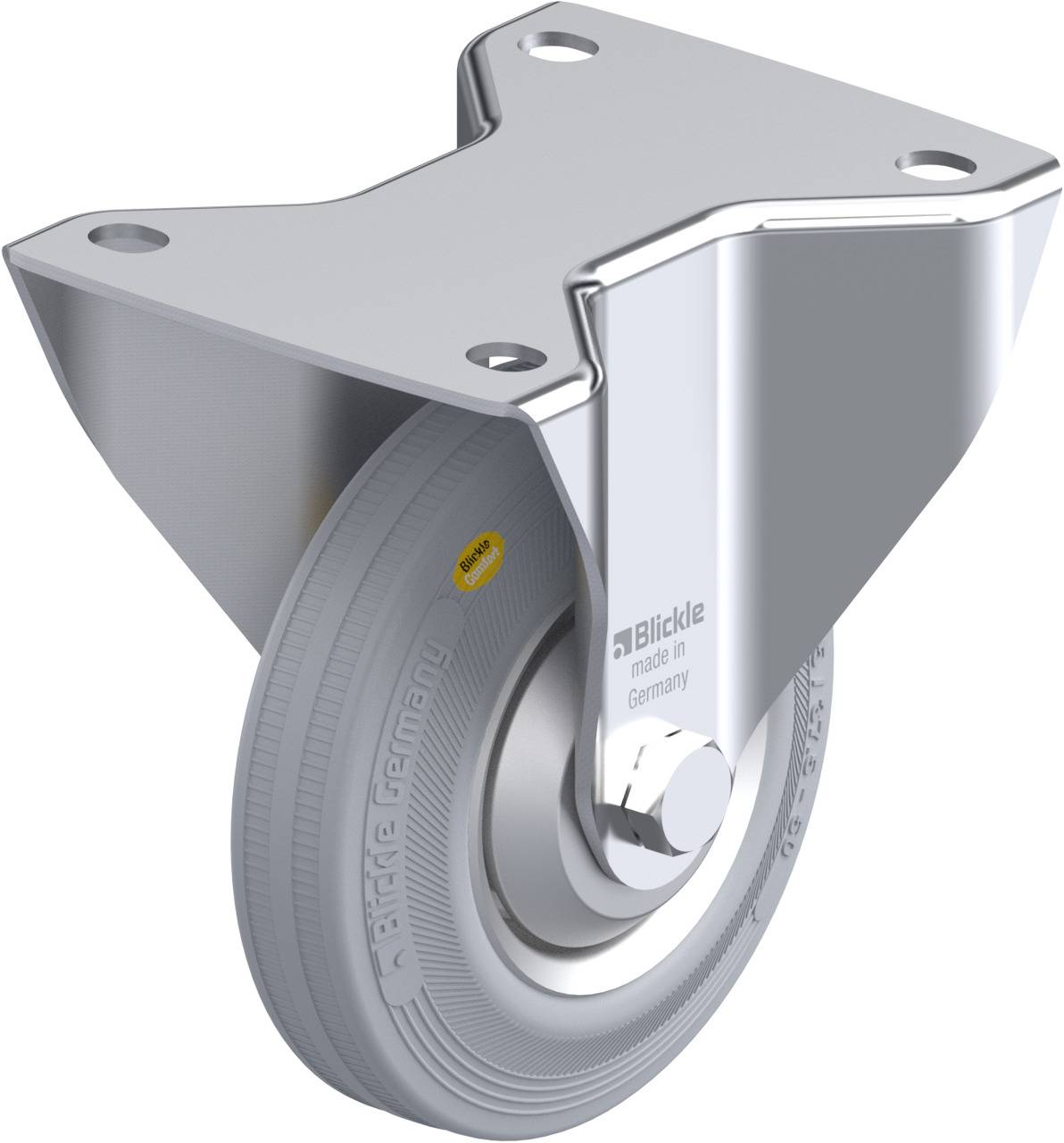 Blickle 749218 BK-RD 125R-3-VLI-FA Rolka nieprowadząca Średnica koła: 125 mm Maksymalne obciążenie: 120 kg 1 szt. - obrazek 1