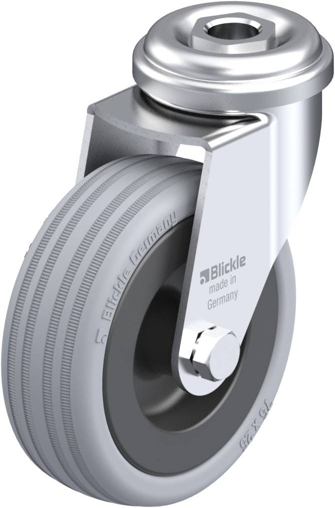 Blickle 224477 LRA-VPA 75G Kółko skrętne Średnica koła: 75 mm Maksymalne obciążenie: 60 kg 1 szt. - obrazek 1