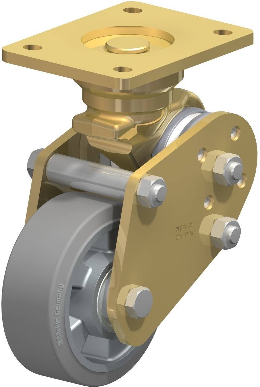 Blickle 853736 BPFE-ALEV 127K-SG Sprężynowe kółko stałe Średnica koła: 125 mm Maksymalne obciążenie: 300 kg 1 szt. - obrazek 1