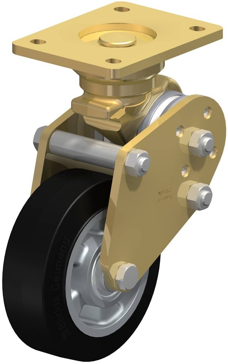 Blickle 754163 BPFE-ALEV 150K Sprężynowe kółko stałe Średnica koła: 150 mm Maksymalne obciążenie: 400 kg 1 szt. - obrazek 1