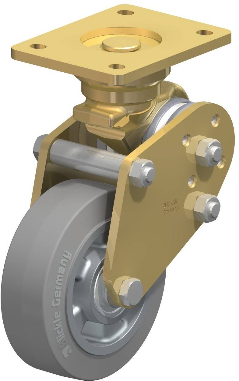 Blickle 853737 BPFE-ALEV 150K-SG Sprężynowe kółko stałe Średnica koła: 150 mm Maksymalne obciążenie: 400 kg 1 szt. - obrazek 1