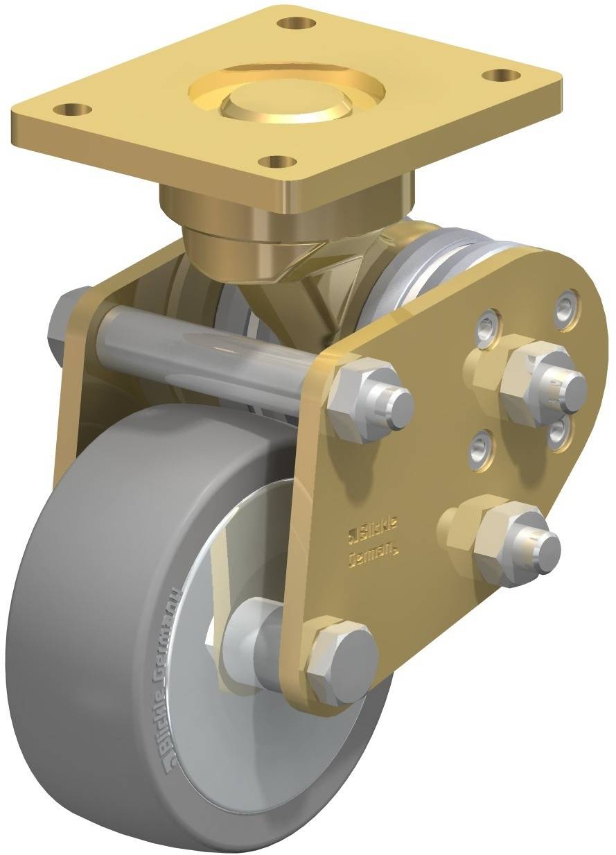 Blickle 853752 BPFE-ALTH 101K-AS-FA Sprężynowe kółko stałe Średnica koła: 100 mm Maksymalne obciążenie: 350 kg 1 szt. - obrazek 1