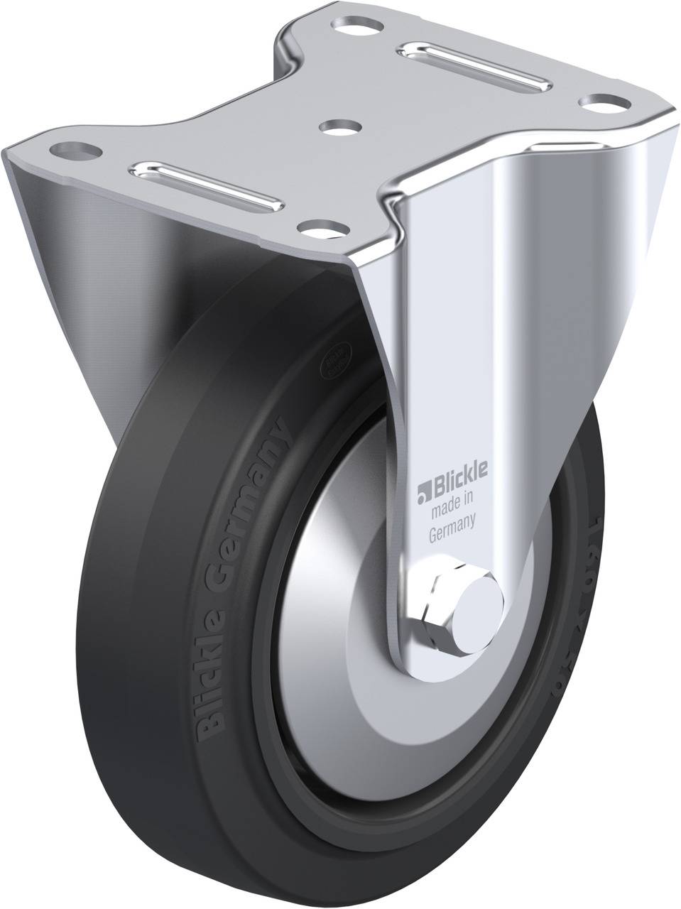 Blickle 850397 B-POEV 160XR-FA Rolka nieprowadząca Średnica koła: 160 mm Maksymalne obciążenie: 400 kg 1 szt. - obrazek 1