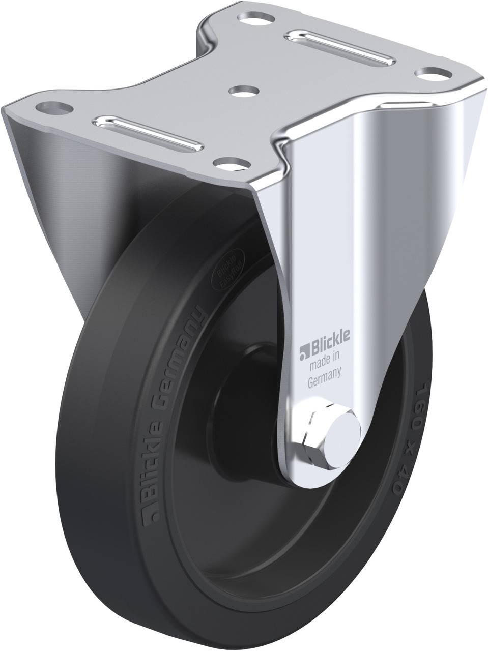 Blickle 850388 B-POEV 161XR Rolka nieprowadząca Średnica koła: 160 mm Maksymalne obciążenie: 320 kg 1 szt. - obrazek 1