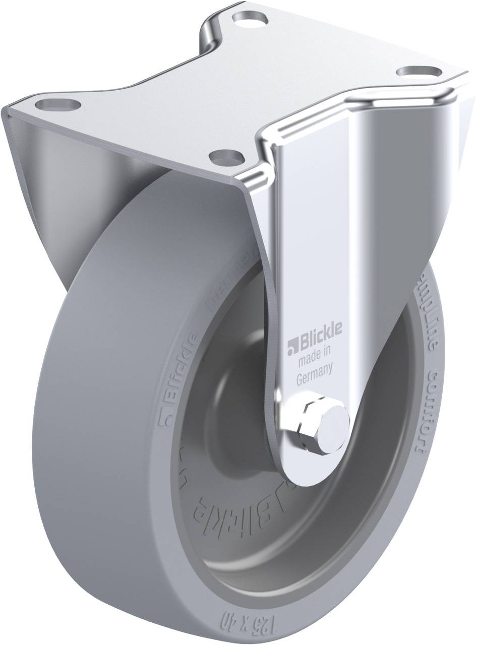 Blickle 758731 B-POSI 125G-SG Rolka nieprowadząca Średnica koła: 125 mm Maksymalne obciążenie: 120 kg 1 szt. - obrazek 1
