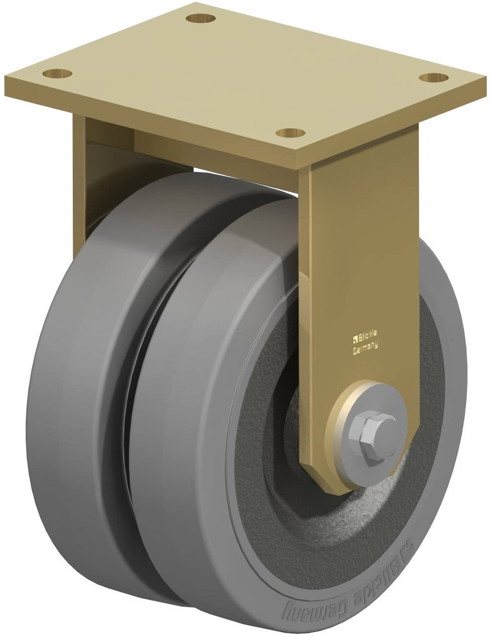 Blickle 852126 BSD-SE 200K-35-SG Podwójne kółko Średnica koła: 200 mm Maksymalne obciążenie: 1200 kg 1 szt. - obrazek 1