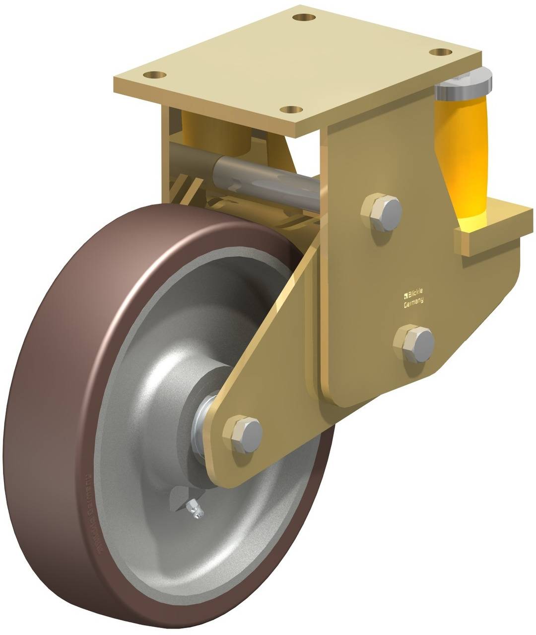 Blickle 755417 BSFE-GB 250K Sprężynowe kółko stałe Średnica koła: 250 mm Maksymalne obciążenie: 1500 kg 1 szt. - obrazek 1