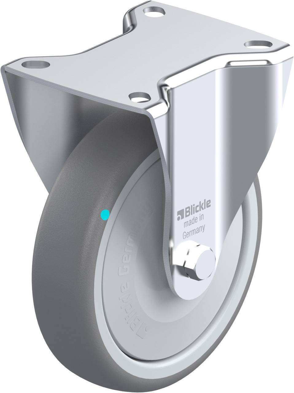 Blickle 745621 B-TPA 127KFD Rolka nieprowadząca Średnica koła: 125 mm Maksymalne obciążenie: 125 kg 1 szt. - obrazek 1