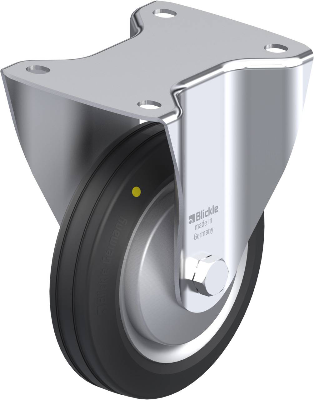 Blickle 749120 B-VE 150R-EL-FA Rolka nieprowadząca Średnica koła: 150 mm Maksymalne obciążenie: 135 kg 1 szt. - obrazek 1