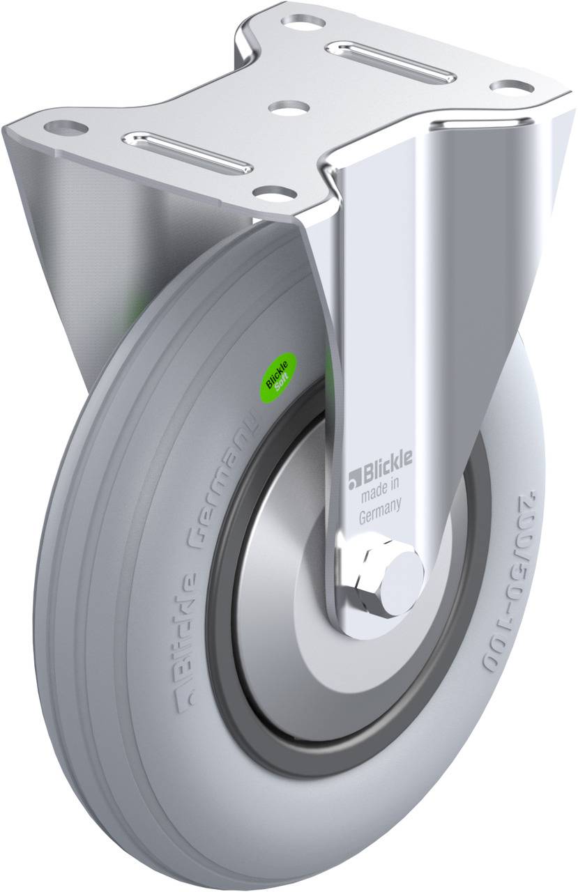 Blickle 849985 B-VWPP 200G-SG-FA Rolka nieprowadząca Średnica koła: 200 mm Maksymalne obciążenie: 100 kg 1 szt. - obrazek 1
