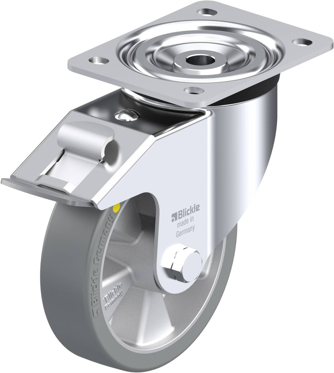 Blickle 852473 L-ALTH 151K-FI-AS Kółko skrętne z hamulcem Średnica koła: 150 mm Maksymalne obciążenie: 400 kg 1 szt. - obrazek 1