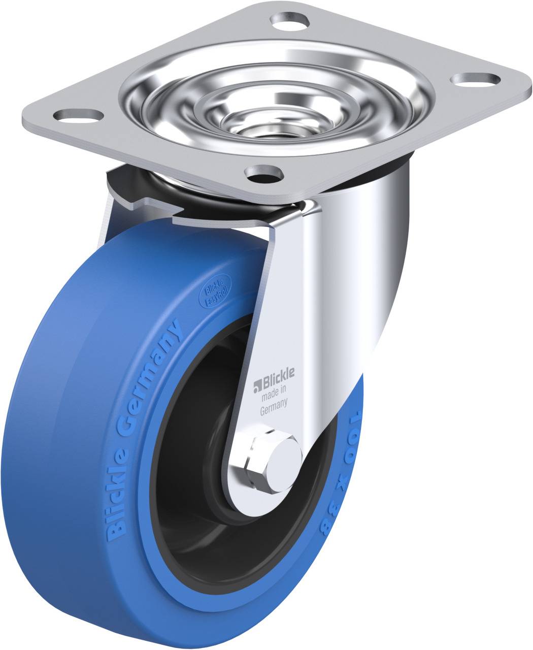 Blickle 850105 LE-POEV 100XR-SB Kółko skrętne Średnica koła: 100 mm Maksymalne obciążenie: 150 kg 1 szt. - obrazek 1
