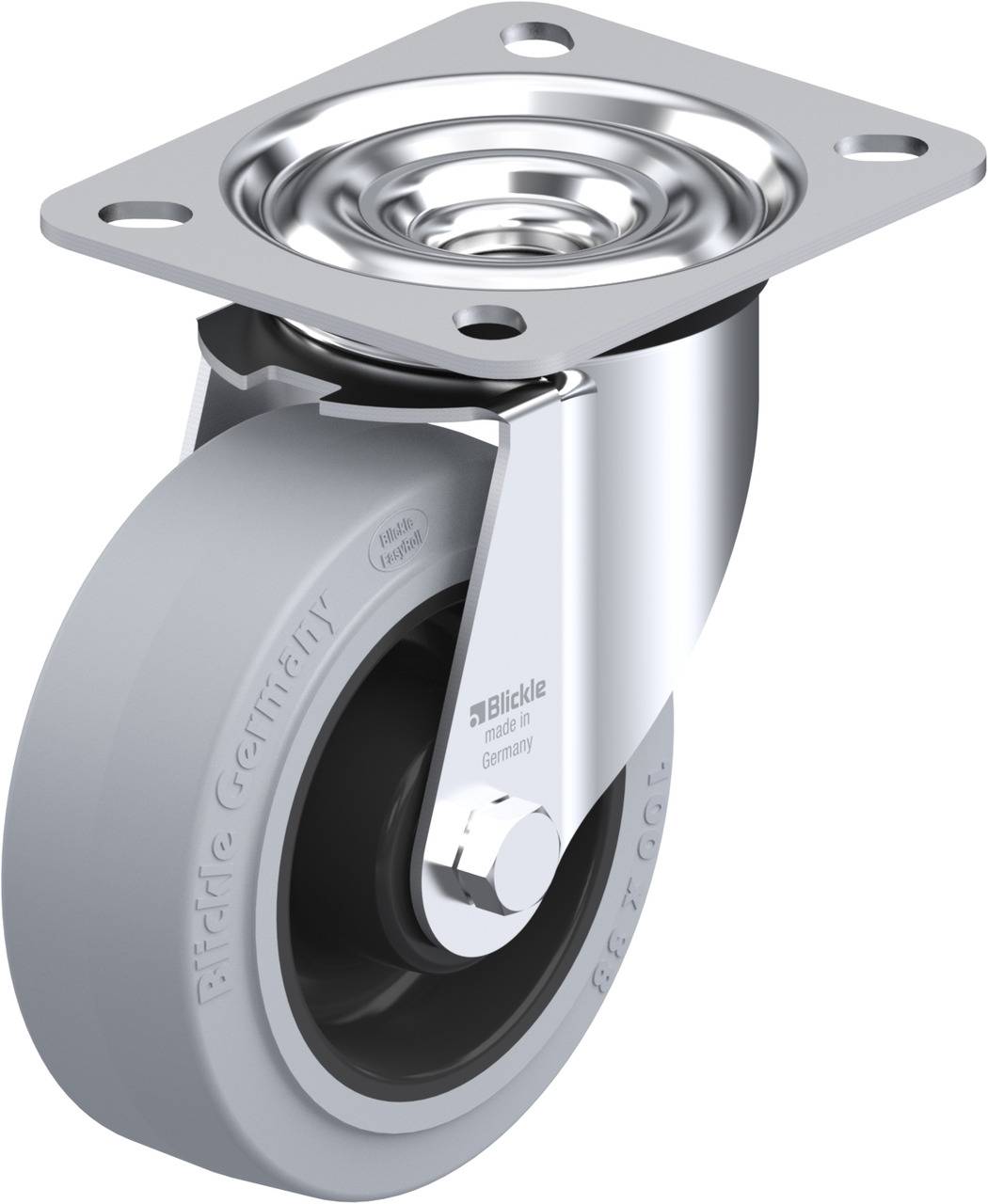 Blickle 850107 LE-POEV 100XR-SG Kółko skrętne Średnica koła: 100 mm Maksymalne obciążenie: 150 kg 1 szt. - obrazek 1