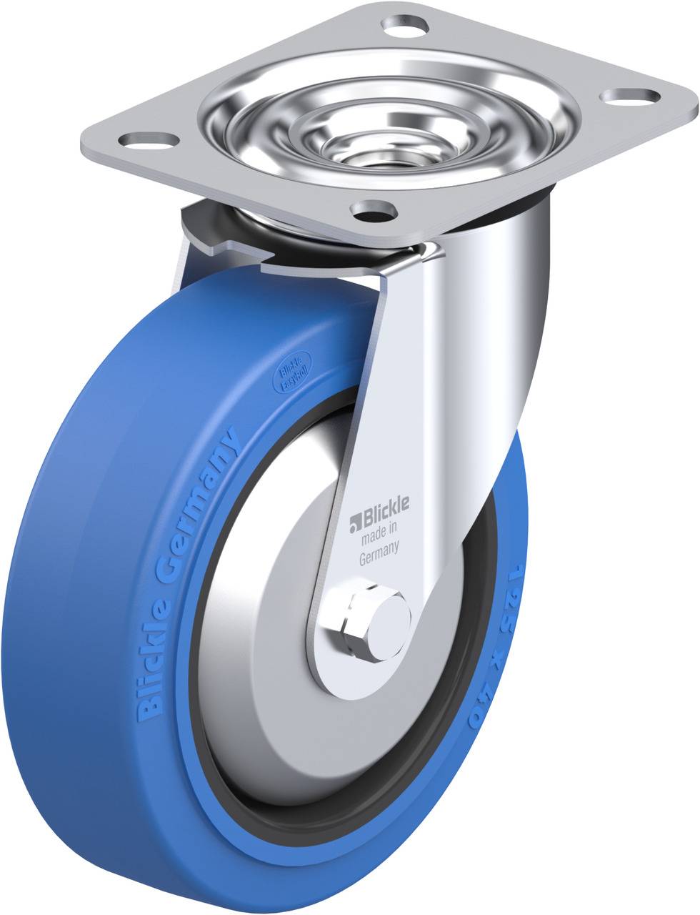 Blickle 850115 LE-POEV 125G-SB-FA Kółko skrętne Średnica koła: 125 mm Maksymalne obciążenie: 150 kg 1 szt. - obrazek 1