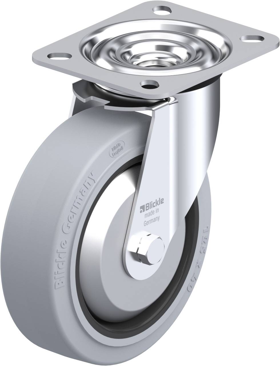 Blickle 850116 LE-POEV 125G-SG-FA Kółko skrętne Średnica koła: 125 mm Maksymalne obciążenie: 150 kg 1 szt. - obrazek 1