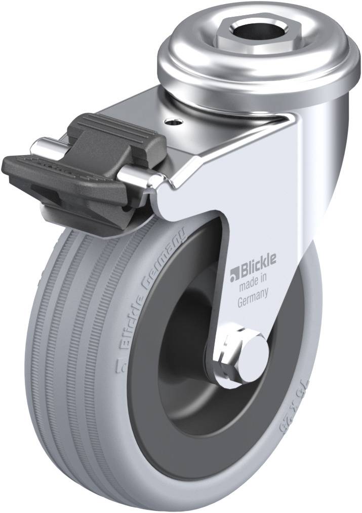 Blickle 224485 LRA-VPA 75G-FI Kółko skrętne z hamulcem Średnica koła: 75 mm Maksymalne obciążenie: 60 kg 1 szt. - obrazek 1