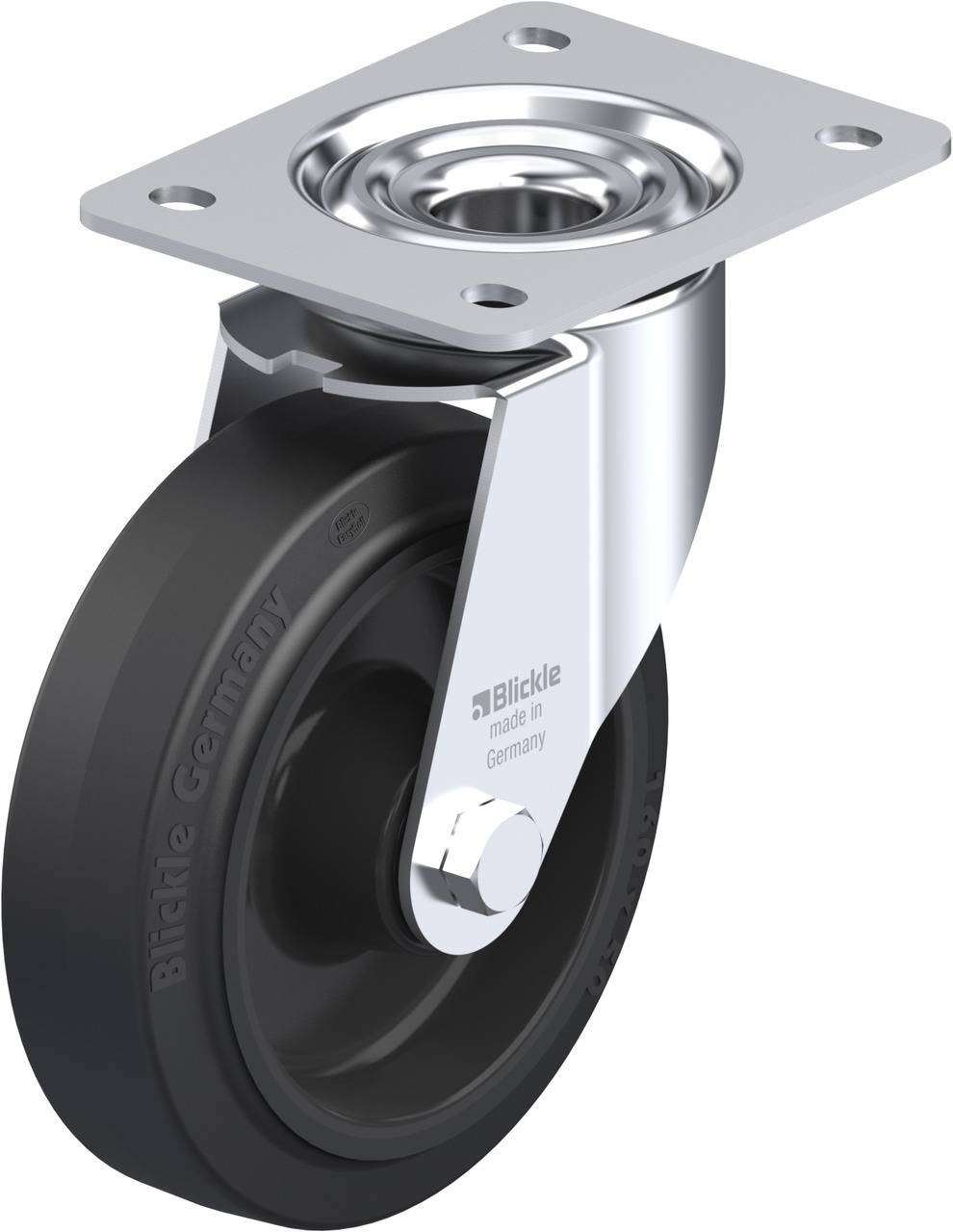 Blickle 850154 LE-POEV 160XR Kółko skrętne Średnica koła: 160 mm Maksymalne obciążenie: 300 kg 1 szt. - obrazek 1
