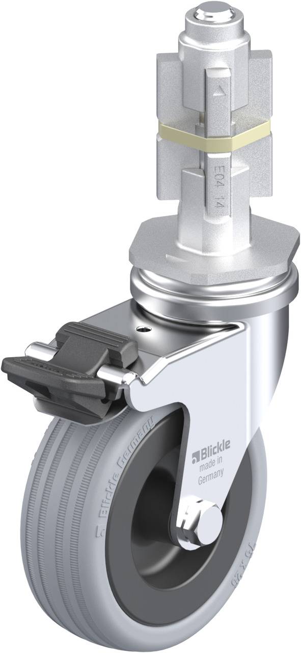 Blickle 282541 LRA-VPA 75G-FI-E04 Kółko skrętne z hamulcem Średnica koła: 75 mm Maksymalne obciążenie: 60 kg 1 szt. - obrazek 1