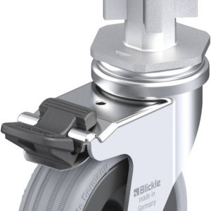 Blickle 292367 LRA-VPA 75G-FI-E05 Kółko skrętne z hamulcem Średnica koła: 75 mm Maksymalne obciążenie: 60 kg 1 szt.