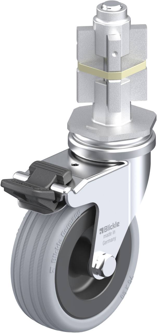 Blickle 292367 LRA-VPA 75G-FI-E05 Kółko skrętne z hamulcem Średnica koła: 75 mm Maksymalne obciążenie: 60 kg 1 szt. - obrazek 1