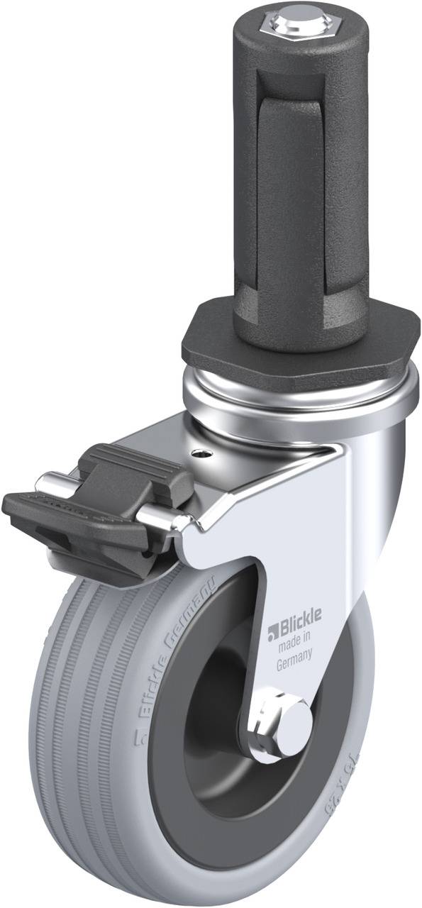 Blickle 847999 LRA-VPA 75G-FI-ER03 Kółko skrętne z hamulcem Średnica koła: 75 mm Maksymalne obciążenie: 60 kg 1 szt. - obrazek 1