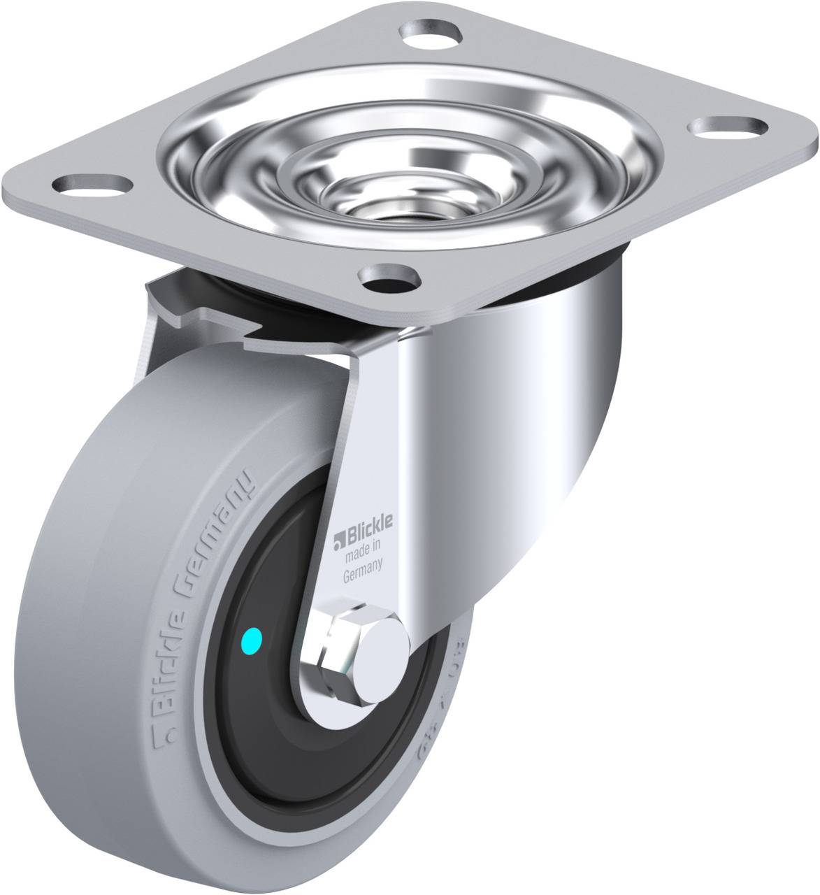Blickle 850085 LE-POEV 80KFD-SG Kółko skrętne Średnica koła: 80 mm Maksymalne obciążenie: 140 kg 1 szt. - obrazek 1