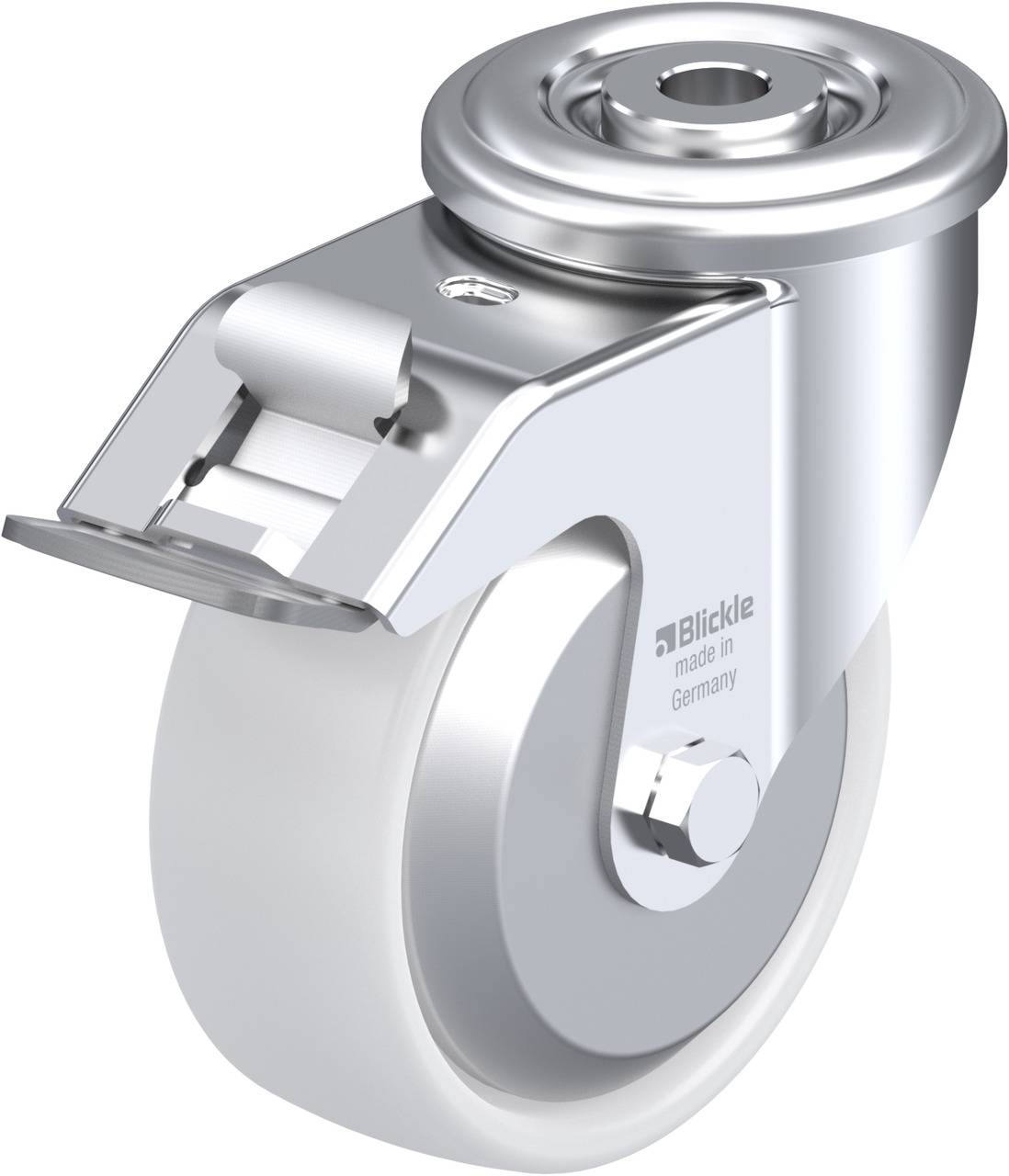 Blickle 762893 LER-PPN 100R-FI-FA Kółko skrętne z hamulcem Średnica koła: 100 mm Maksymalne obciążenie: 150 kg 1 szt. - obrazek 1