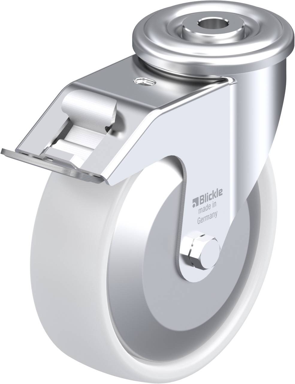 Blickle 762901 LER-PPN 125R-FI-FA Kółko skrętne z hamulcem Średnica koła: 125 mm Maksymalne obciążenie: 150 kg 1 szt. - obrazek 1