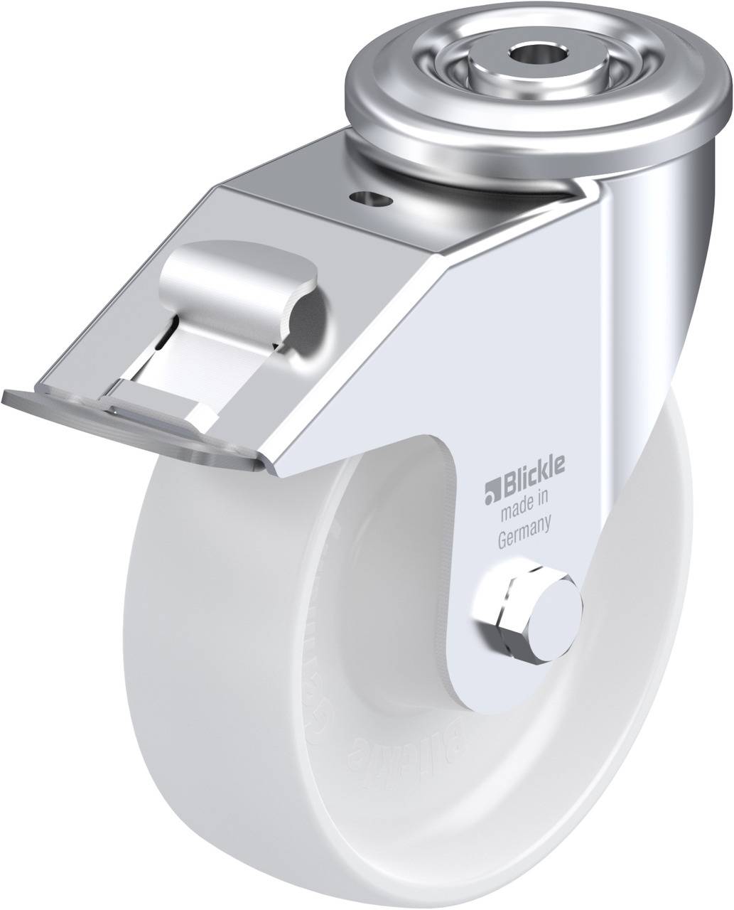 Blickle 762908 LER-PPN 150R-FI Kółko skrętne z hamulcem Średnica koła: 150 mm Maksymalne obciążenie: 300 kg 1 szt. - obrazek 1