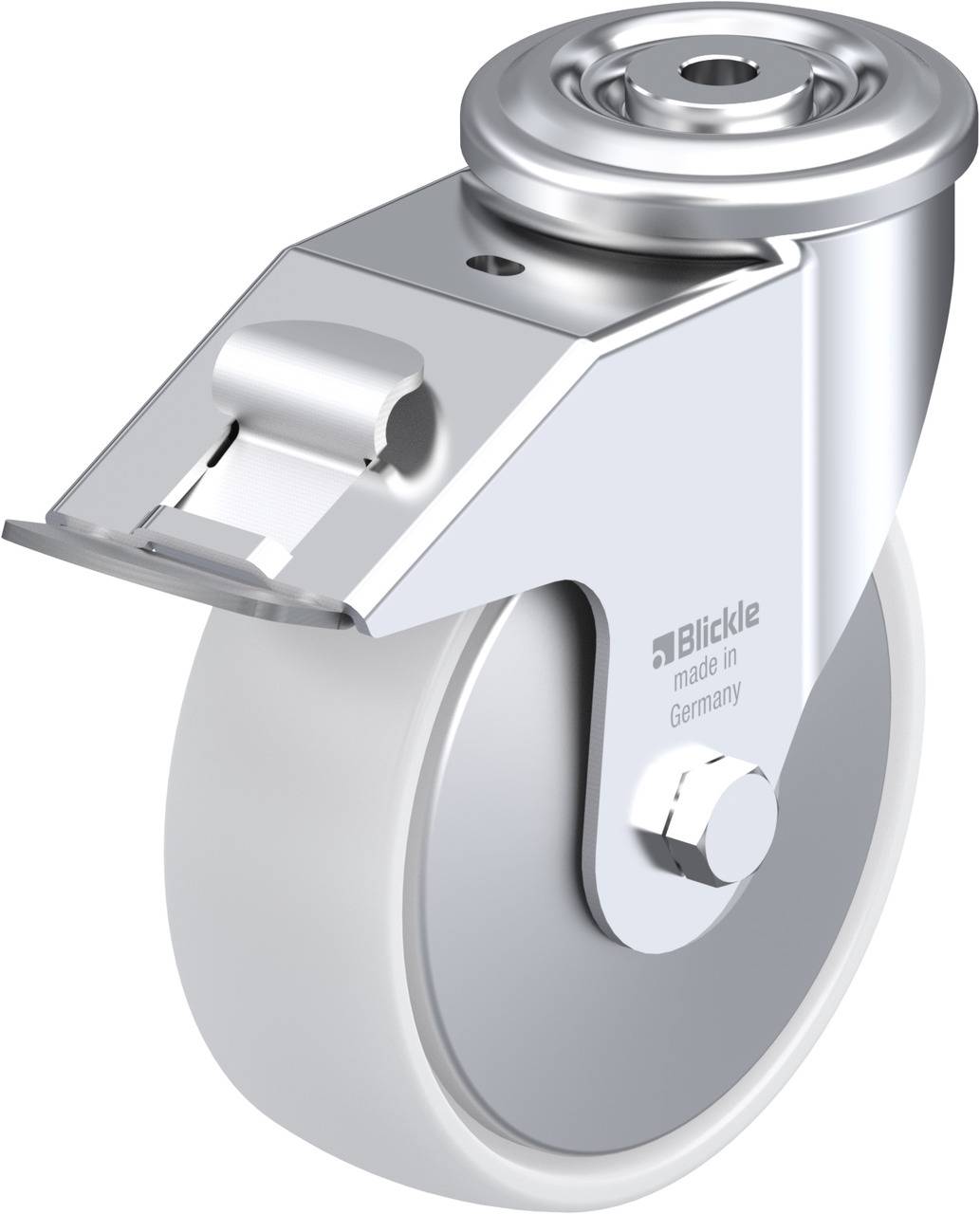 Blickle 762909 LER-PPN 150R-FI-FA Kółko skrętne z hamulcem Średnica koła: 150 mm Maksymalne obciążenie: 300 kg 1 szt. - obrazek 1