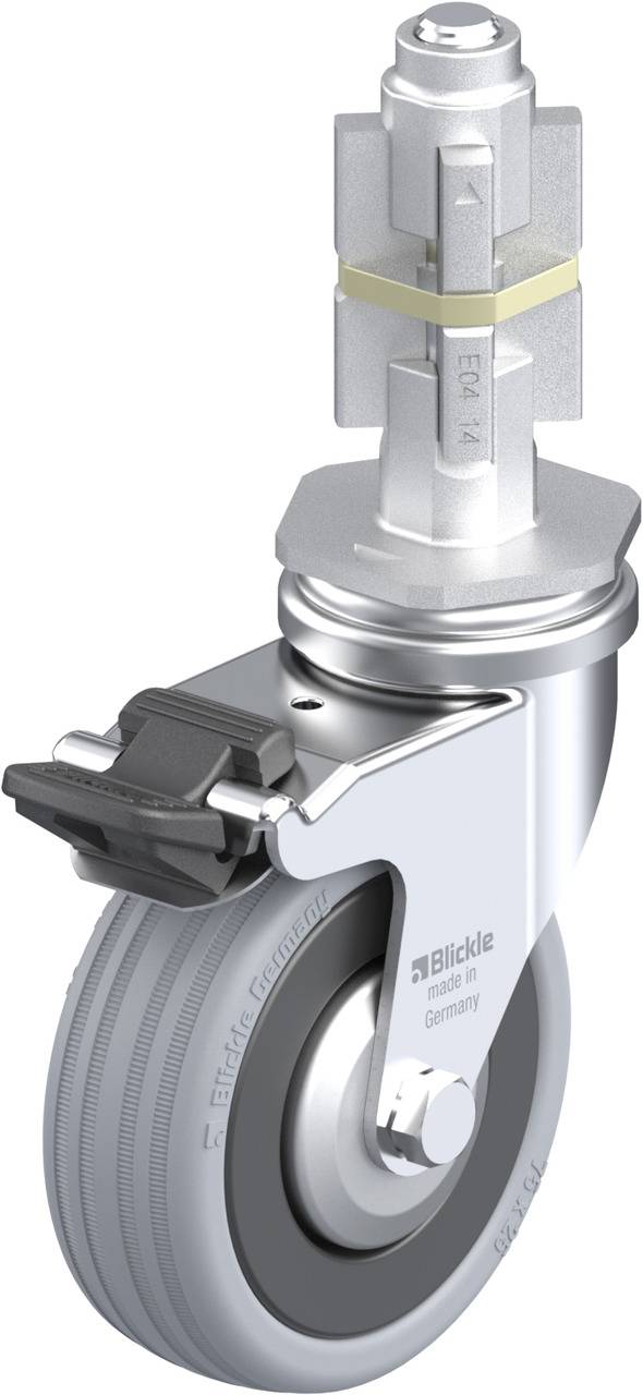 Blickle 286047 LRA-VPA 75G-FI-FA-E04 Kółko skrętne z hamulcem Średnica koła: 75 mm Maksymalne obciążenie: 60 kg 1 szt. - obrazek 1