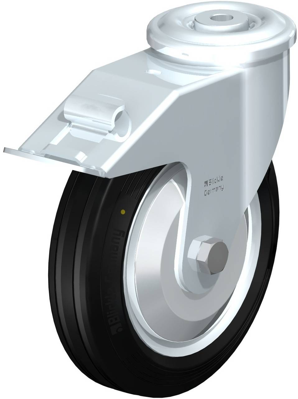 Blickle 749805 LER-VE 180R-FI-EL-FA Kółko skrętne z hamulcem Średnica koła: 180 mm Maksymalne obciążenie: 170 kg 1 szt. - obrazek 1