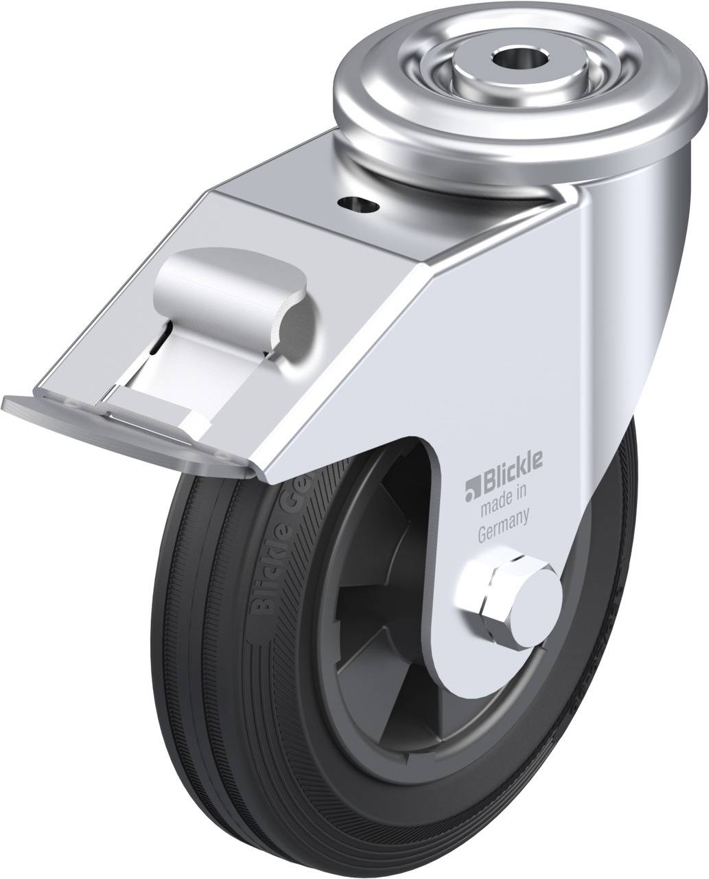Blickle 755352 LER-VPP 150R-FI Kółko skrętne z hamulcem Średnica koła: 150 mm Maksymalne obciążenie: 135 kg 1 szt. - obrazek 1