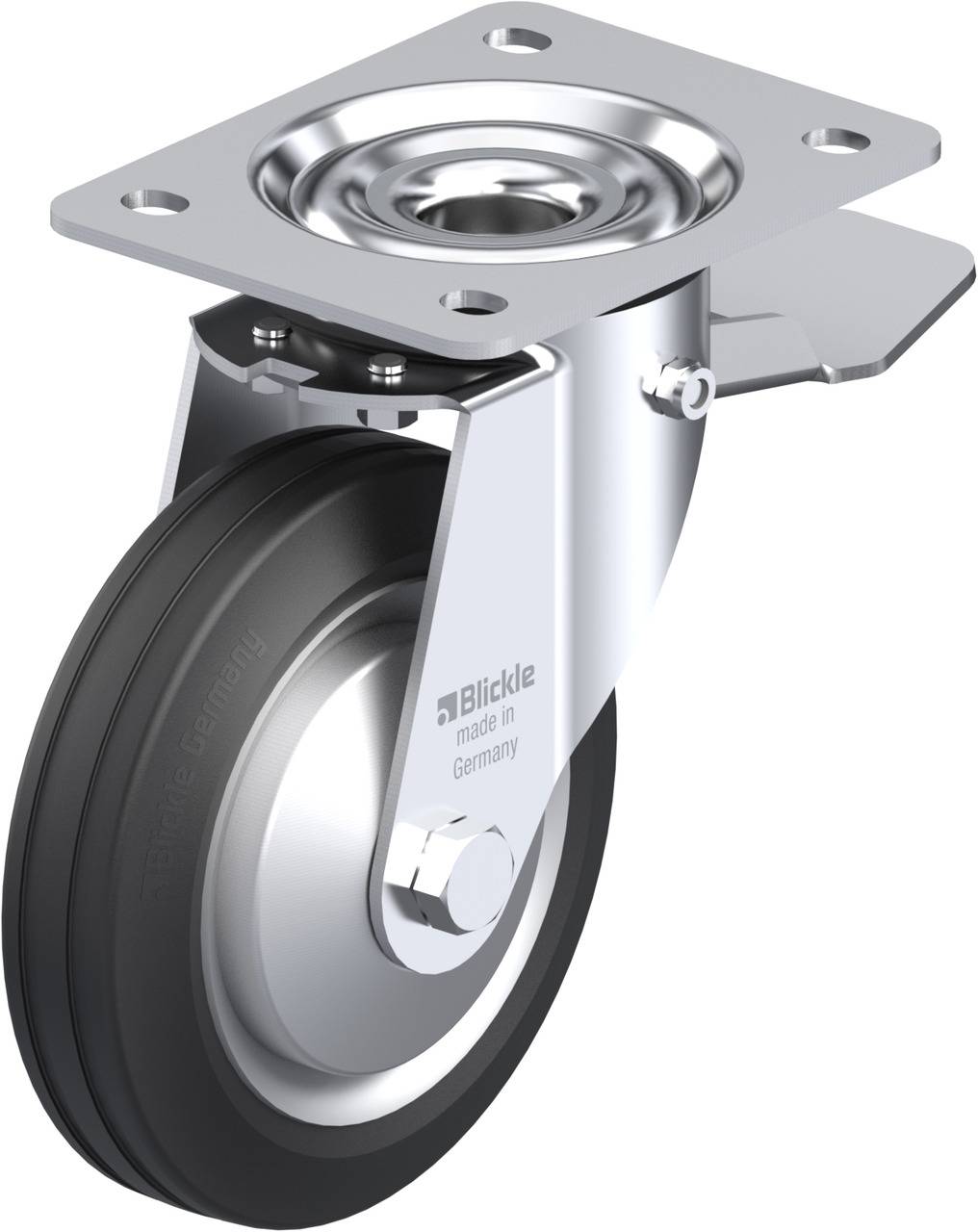 Blickle 749708 LE-VE 150R-ST-FA Kółko skrętne z hamulcem Średnica koła: 150 mm Maksymalne obciążenie: 135 kg 1 szt. - obrazek 1