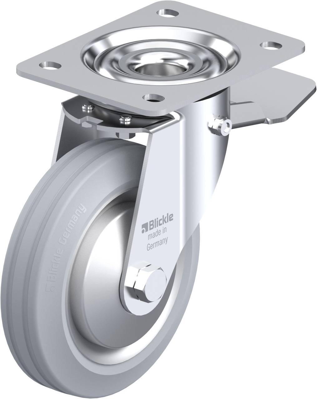 Blickle 749710 LE-VE 150R-ST-SG-FA Kółko skrętne z hamulcem Średnica koła: 150 mm Maksymalne obciążenie: 135 kg 1 szt. - obrazek 1