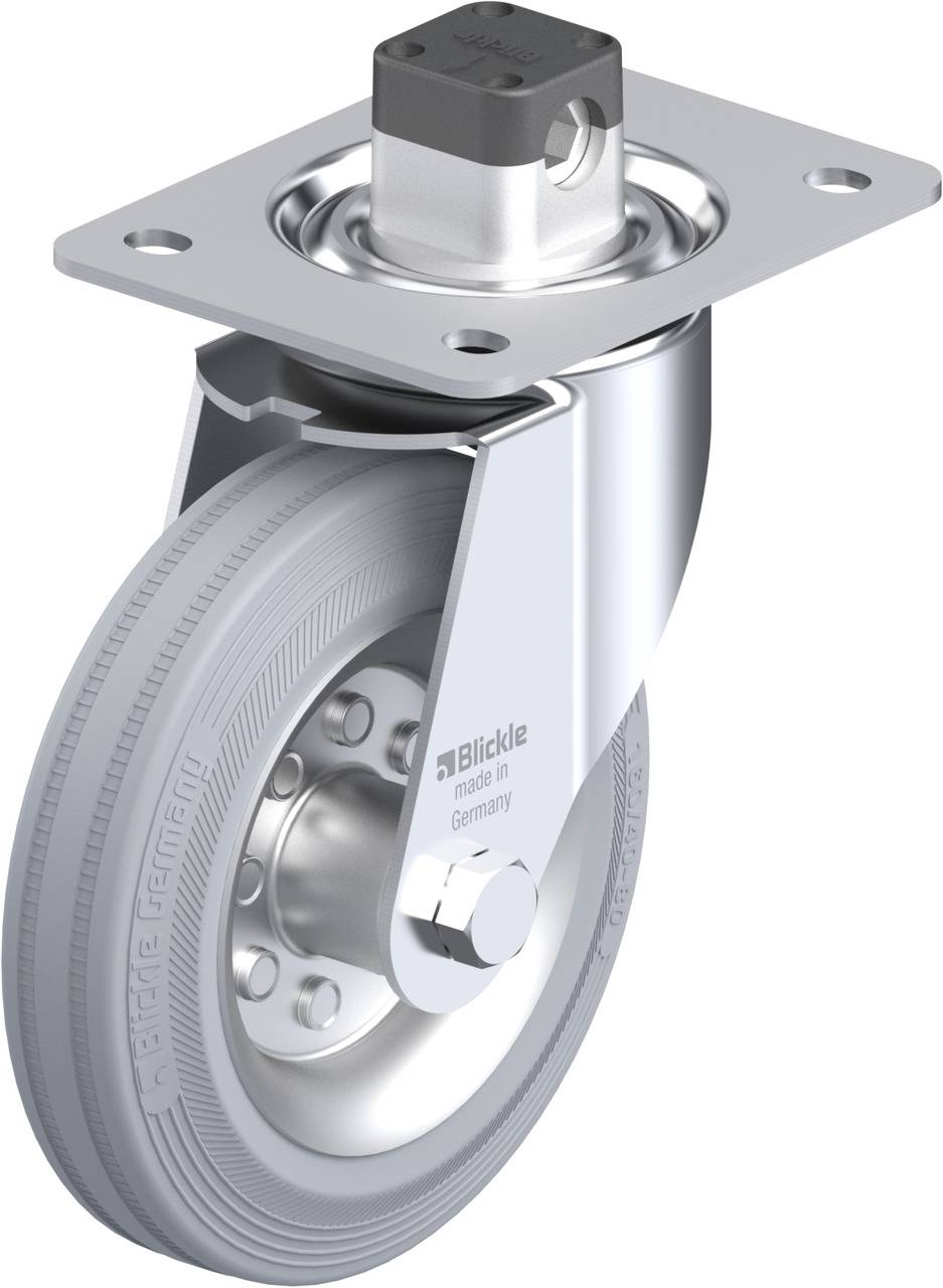 Blickle 844054 LE-VE 160R-CS11-SG Kółko skrętne z hamulcem Średnica koła: 160 mm Maksymalne obciążenie: 135 kg 1 szt. - obrazek 1