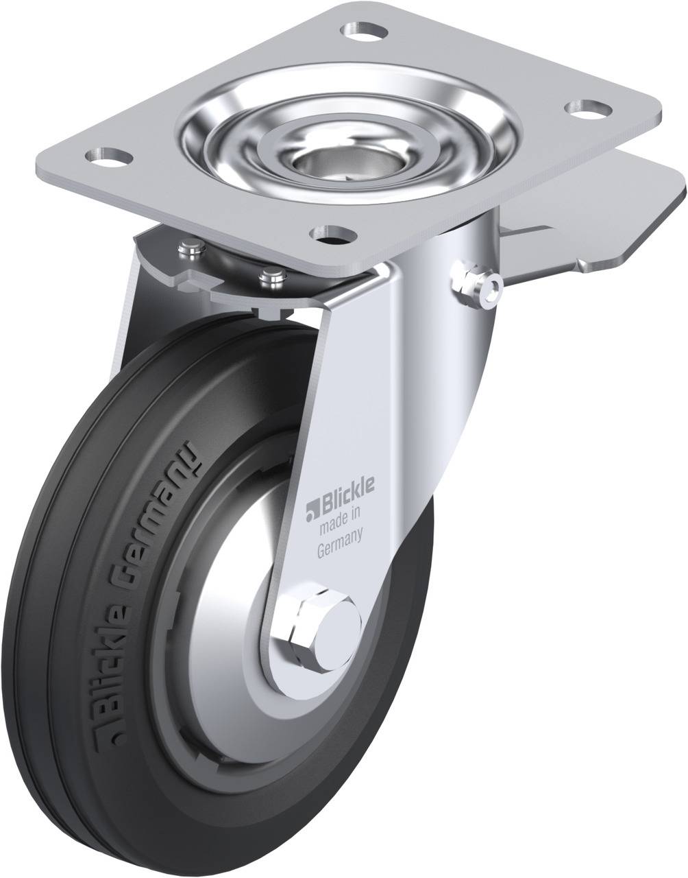 Blickle 749720 LE-VPP 150G-ST-FA Kółko skrętne z hamulcem Średnica koła: 150 mm Maksymalne obciążenie: 135 kg 1 szt. - obrazek 1