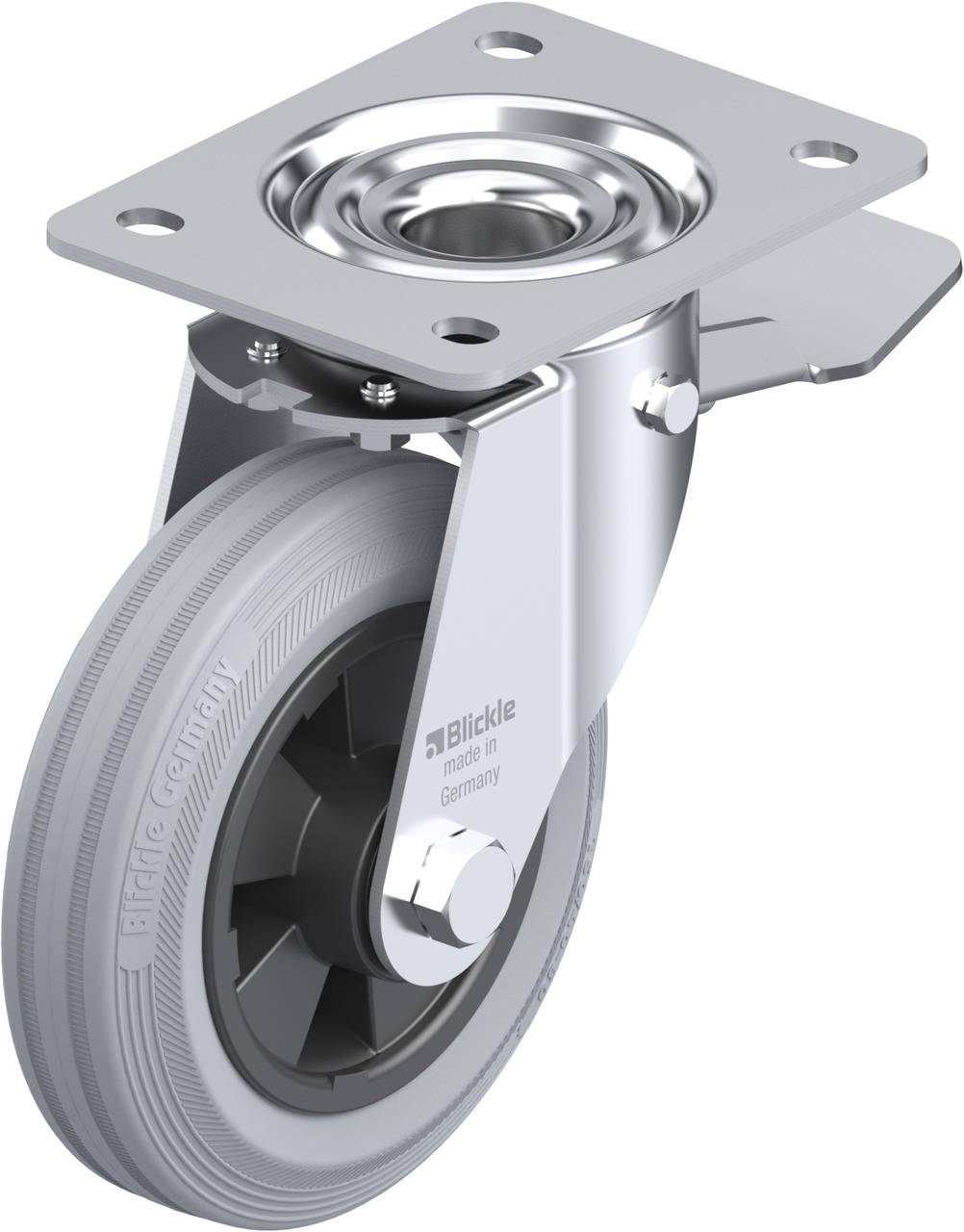 Blickle 749728 LE-VPP 150R-ST-SG Kółko skrętne z hamulcem Średnica koła: 150 mm Maksymalne obciążenie: 135 kg 1 szt. - obrazek 1