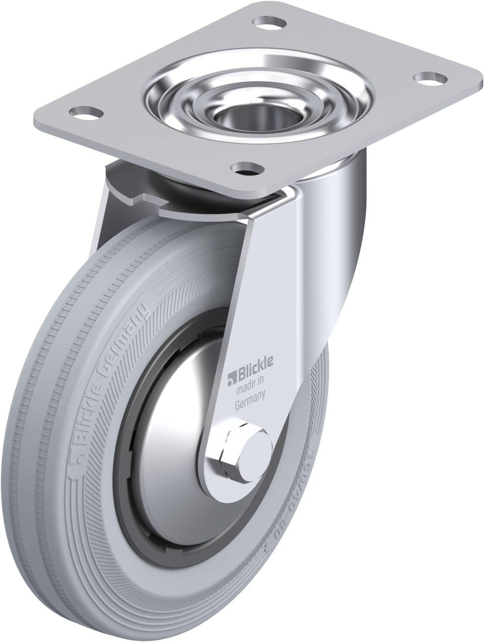 Blickle 747098 LE-VPP 160G-SG-FA Kółko skrętne Średnica koła: 160 mm Maksymalne obciążenie: 135 kg 1 szt. - obrazek 1