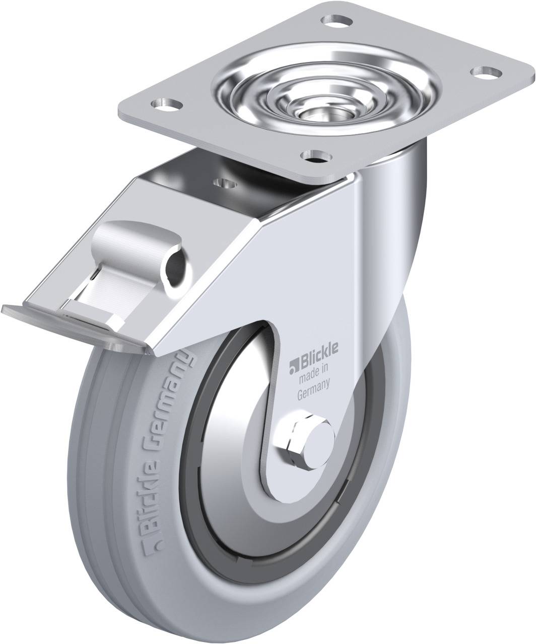 Blickle 749736 LE-VPP 180G-FI-SG-FA Kółko skrętne z hamulcem Średnica koła: 180 mm Maksymalne obciążenie: 170 kg 1 szt. - obrazek 1