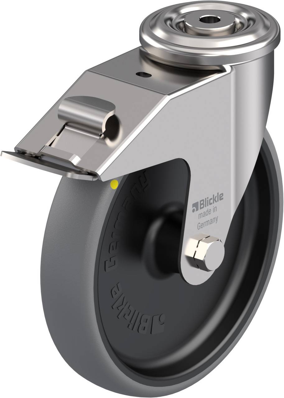 Blickle 853620 LEXR-TPA 200G-FI-ELS Kółko skrętne z hamulcem Średnica koła: 200 mm Maksymalne obciążenie: 160 kg 1 szt. - obrazek 1