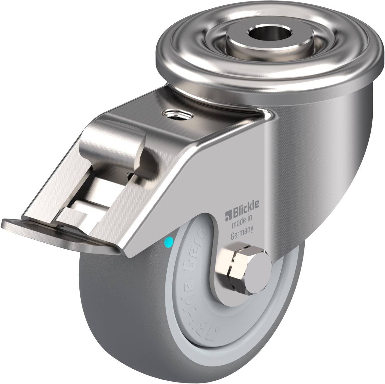 Blickle 760871 LEXR-TPA 80KFD-FI Kółko skrętne z hamulcem Średnica koła: 80 mm Maksymalne obciążenie: 100 kg 1 szt. - obrazek 1