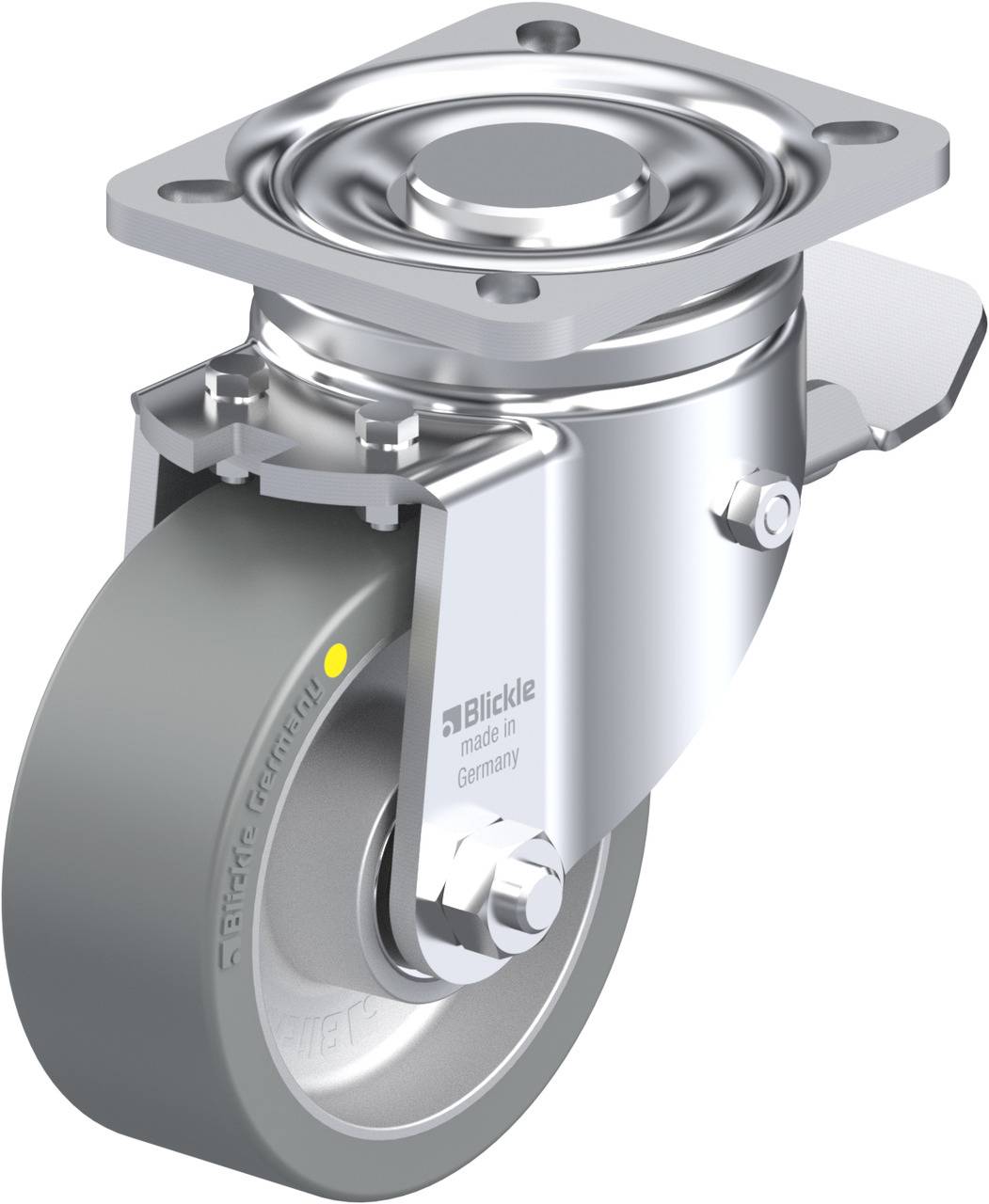 Blickle 753182 LH-ALTH 100K-1-ST-AS Kółko skrętne z hamulcem Średnica koła: 100 mm Maksymalne obciążenie: 350 kg 1 szt. - obrazek 1