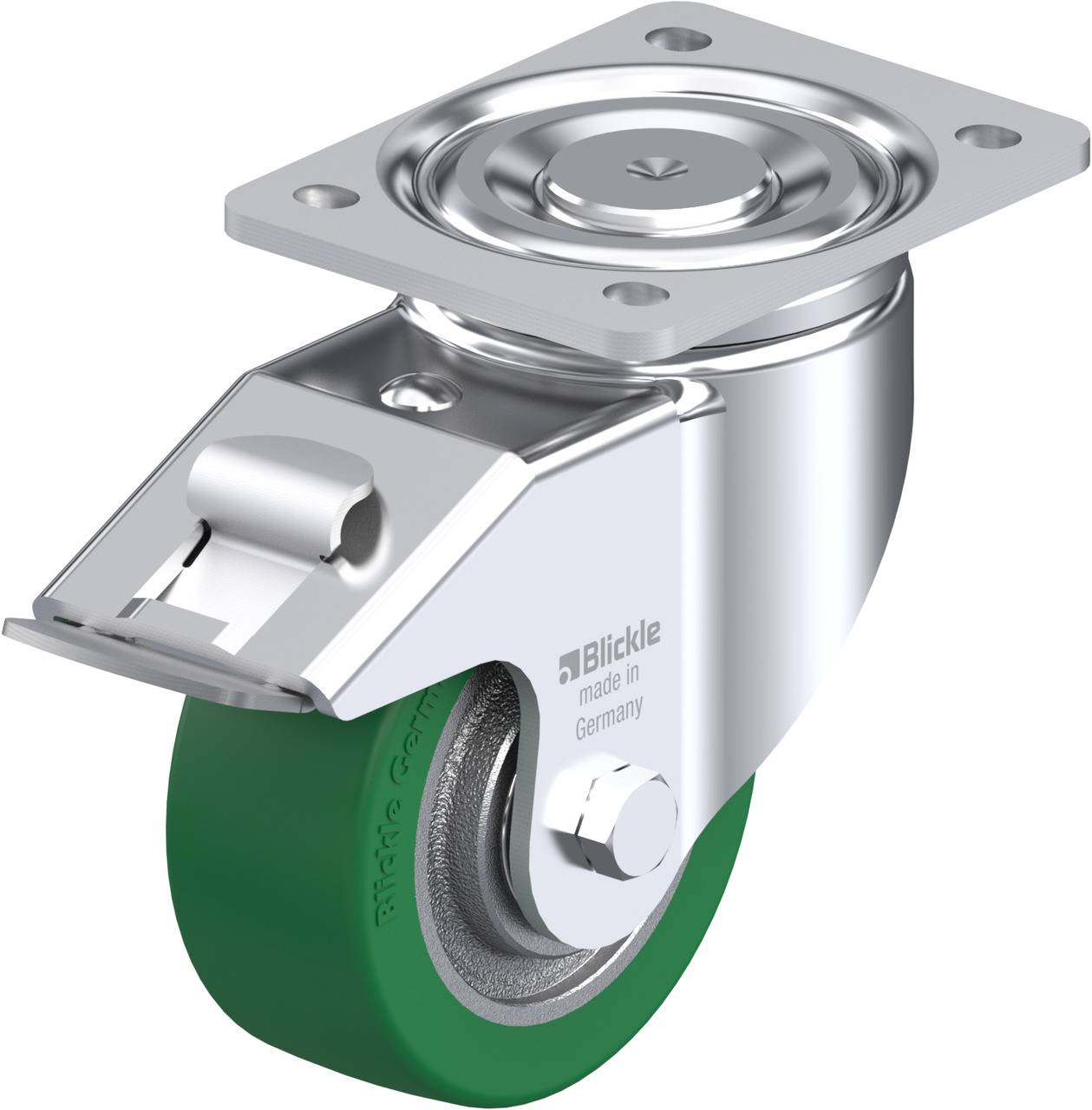 Blickle 754607 LH-GST 127K-FI Kółko skrętne z hamulcem Średnica koła: 125 mm Maksymalne obciążenie: 450 kg 1 szt. - obrazek 1