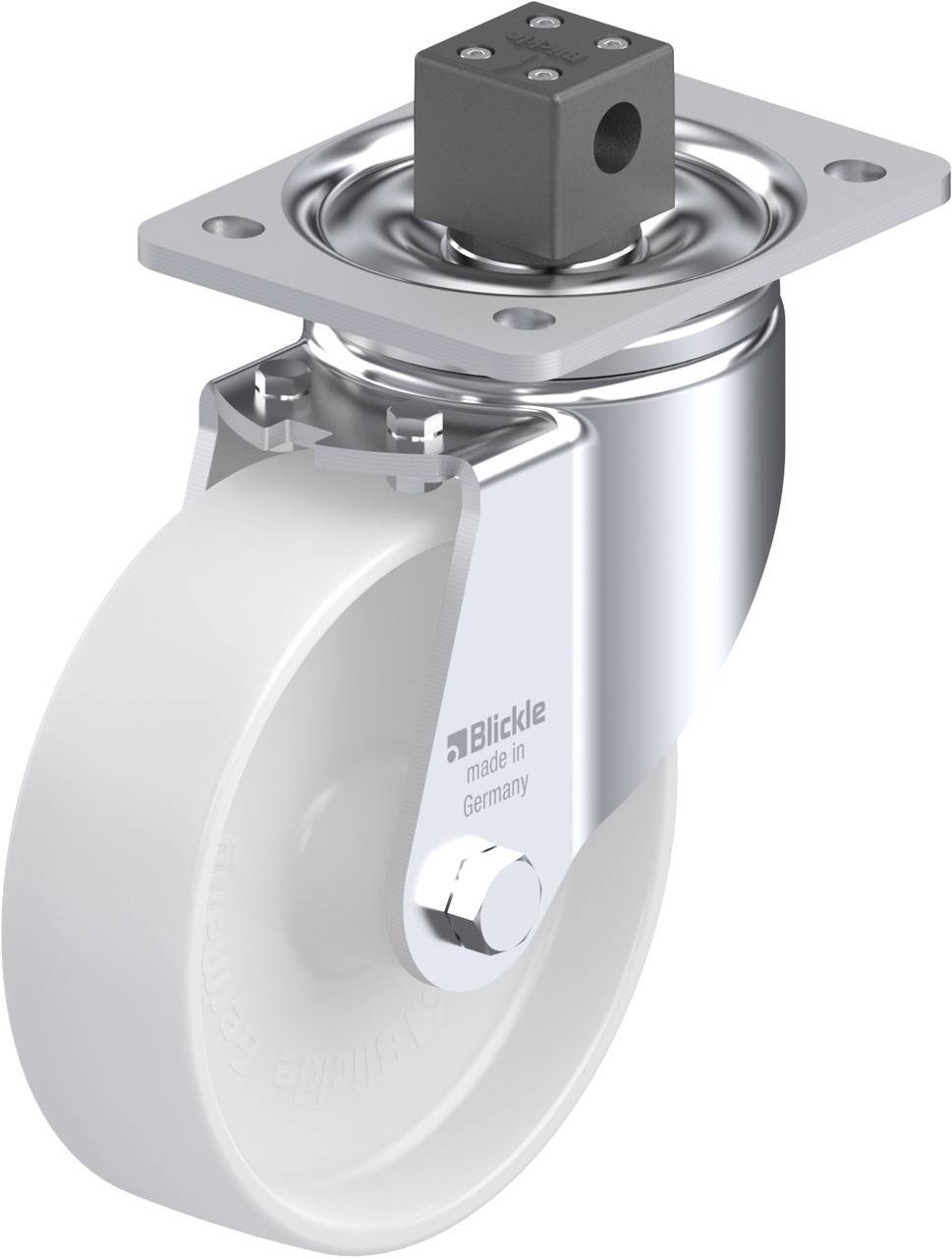 Blickle 852788 LH-PO 160G-CS13 Kółko skrętne z hamulcem Średnica koła: 160 mm Maksymalne obciążenie: 450 kg 1 szt. - obrazek 1