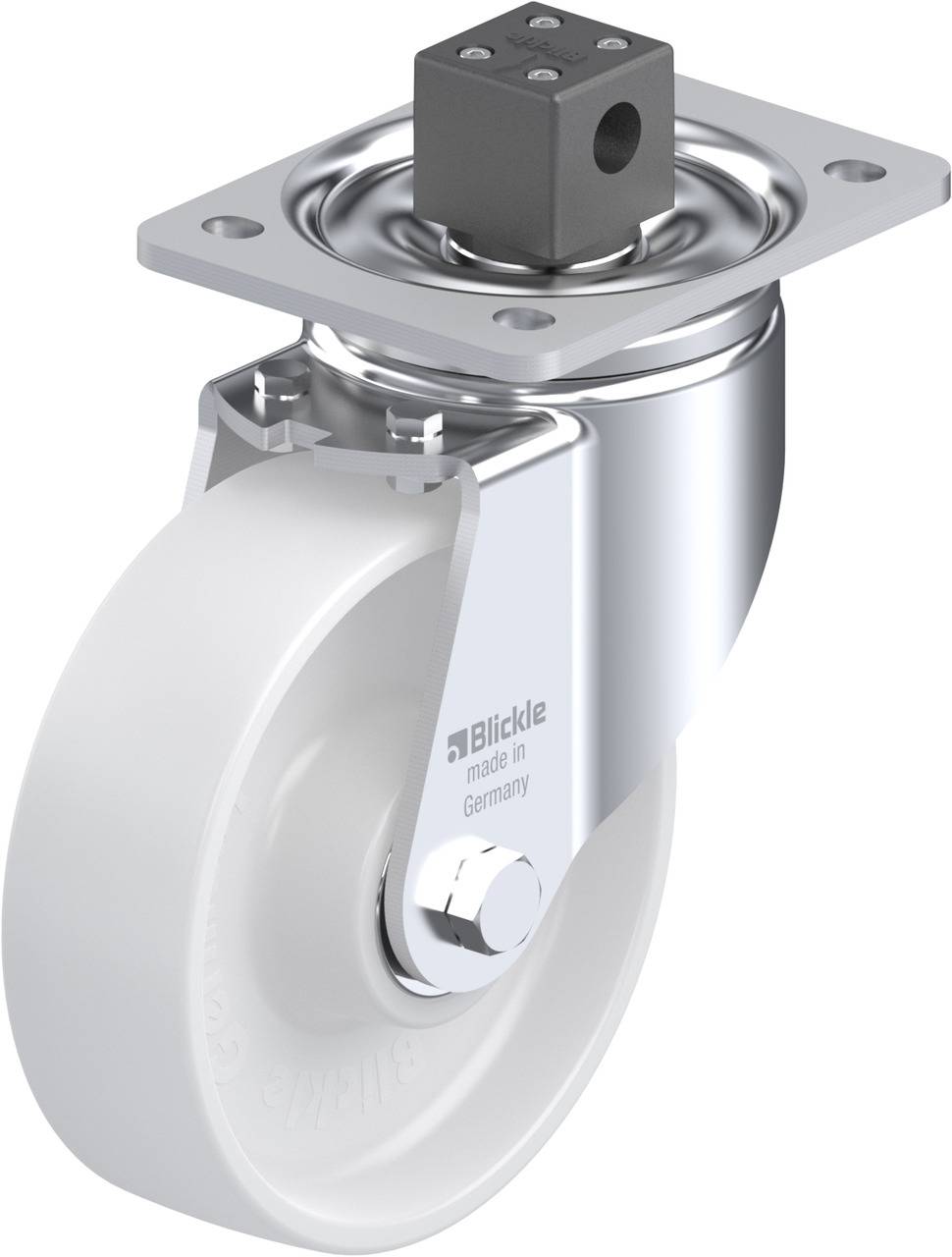 Blickle 752180 LH-PO 160K-CS13 Kółko skrętne z hamulcem Średnica koła: 160 mm Maksymalne obciążenie: 450 kg 1 szt. - obrazek 1